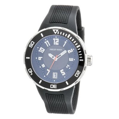Philip Stein 34-BB-RB Extreme Black Rubber Strap