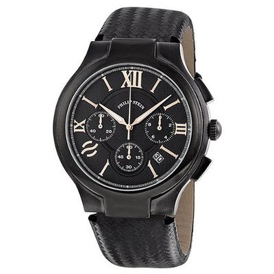 Philip Stein Chronograph Black PVD 45B-CRBKRG-BB