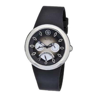 Philip Stein F43S-BR-B Quartz Stainless Steel Black Dial