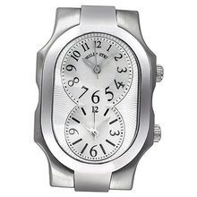 Philip Stein Signature Mother of Pearl Dual Time Stainless Steel Ladies 1-NFMOP