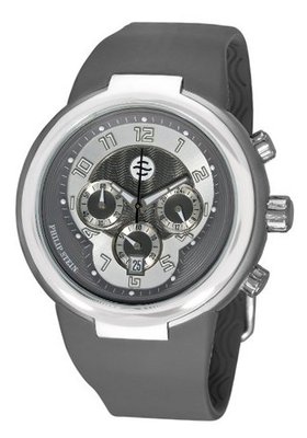 Philip Stein Unisex 32-AGR-RBGR Active Grey Chronograph Rubber Strap