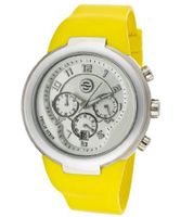 uPhilip Stein Chronograph Light Silver Dial Yellow Silicone 