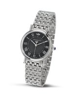 Philip Boudoir with Black Dial and Stainless Steel Strap