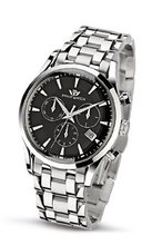 Philip Sunray Chronograph R8273908165 with Quartz Movement, Black Dial and Stainless Steel Case