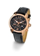 uPhilip Watch Philip Anniversary Chronograph Date Black Leather R8271650125 