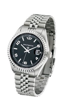 uPhilip Watch Philip Quartz Caribbean Gent R8253107001 with Metal Strap 