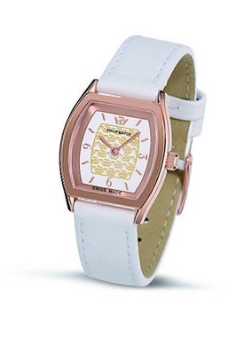 uPhilip Watch Philip Tradition Bronze Case White Leather R8251108545 