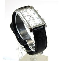 Pierre Cardin Gents Dual Time Zone Genuine Black Leather Strap 94201