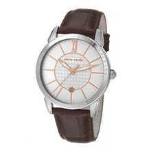Pierre Cardin pc105911f03 mm Stainless Steel Case Brown Leather Mineral
