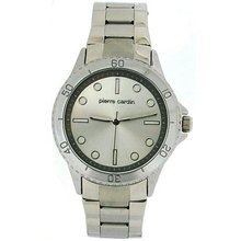 Pierre Cardin Silver Dial Gents 2 Tone Silver Metal Bracelet Dress PCG11S