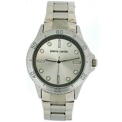 Pierre Cardin Silver Dial Gents 2 Tone Silver Metal Bracelet Dress PCG11S