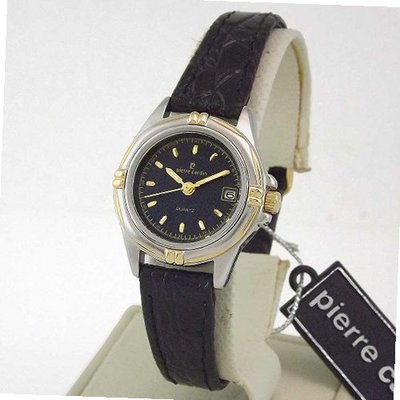 PIERRE CARDIN Two-tone Midnight Blue Dial Calendar Leather Strap . Model: PC4305TU