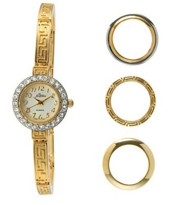 Pierre Jacquard BZ1 Gold-Tone 4pc Interchangeable Bezel Gift Set