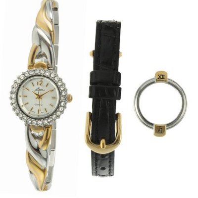 Pierre Jacquard SB4 Two-Tone Half Bangle Strap & Bezel Gift Set