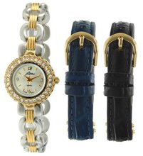 Pierre Jacquard ST1 Two-Tone 3pc Strap Gift Set