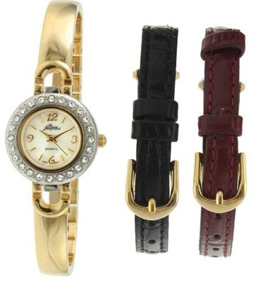 Pierre Jacquard ST3 Gold-Tone Half Bangle Gift Set