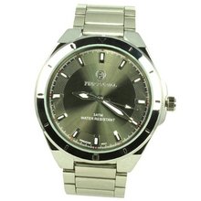 Pierre Jill in Black Dial Silver Stainless Steel Bracelet