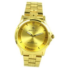 Pierre Jill in Gold Dial Gold Stainless Steel Bracelet