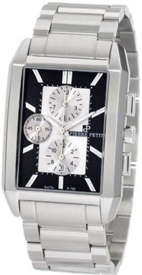 Pierre Petit P-780C Serie Paris Rectangular Case Stainless-Steel Bracelet Chrono