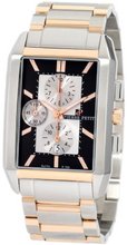 Pierre Petit P-780D Serie Paris Rectangular Case Two-Tone Stainless-Steel Bracelet Chrono