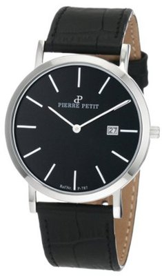 Pierre Petit P-787A Serie Nizza Black Dial Genuine Leather Date