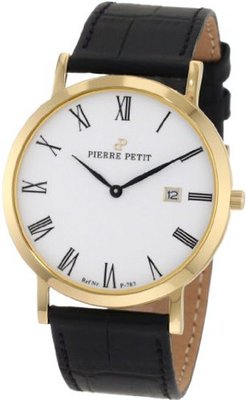 Pierre Petit P-787D Serie Nizza Classic White Dial Yellow-Gold PVD Case