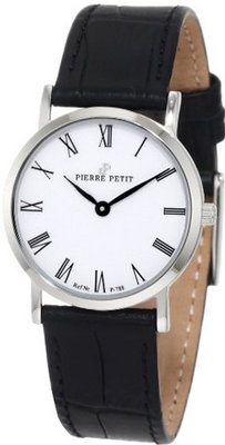 Pierre Petit P-788C Serie Nizza Classic White Dial Black Genuine Leather