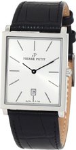 Pierre Petit P-789B Serie Nizza Square Case Black Genuine Leather