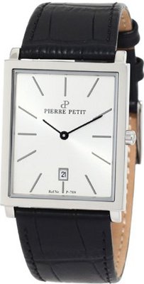 Pierre Petit P-789B Serie Nizza Square Case Black Genuine Leather