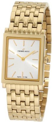 Pierre Petit P-790F Serie Nizza Yellow-Gold PVD Square Case Bracelet