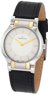 Pierre Petit P-799C Serie Laval Two-Tone Stainless-Steel Case Black Leather