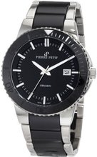 Pierre Petit P-807A Serie Colmar Black Ceramic and Stainless-Steel Bracelet