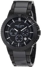 Pierre Petit P-809B Serie Colmar Black PVD Stainless-Steel and Ceramic Bracelet Chrono