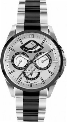Pierre Petit P-822E Le Mans Day Date Power Reserve Luminous Two Tone Stainless Steel Bracelet