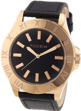Pilgrim Quartz Uhr mit Lederarmband 701314104 with Leather Strap