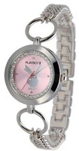 Playboy Quartz PBH0519-PK with Metal Strap