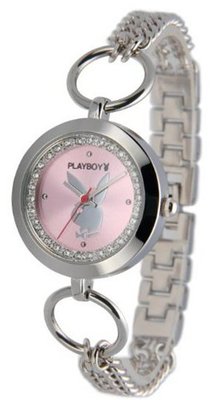 Playboy Quartz PBH0519-PK with Metal Strap
