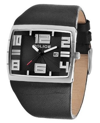Police 13936JS-02 Vision Black Leather Strap