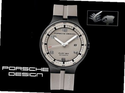 Porsche Design Flat 6 P'6350 Automatic - Grey Dial - PVD Steel