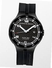 Porsche Design Flat Six Automatic , Carbon Dial, Black, 6350.43.04.1254