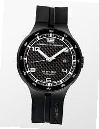 Porsche Design Flat Six Automatic , Carbon Dial, Black, 6350.43.04.1254