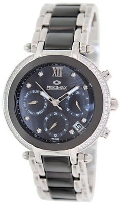 Precimax Glimmer Elite Ceramic PX13343 Two-Tone Ceramic Mother-Of-Pearl Dial Swiss Chronograph