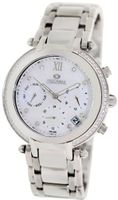 Precimax Glimmer Elite PX13346 Silver Stainless-Steel Mother-Of-Pearl Dial Swiss Chronograph