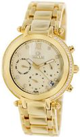 Precimax Glimmer Elite PX13349 Gold Stainless-Steel Mother-Of-Pearl Dial Swiss Chronograph