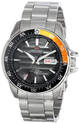 Precimax PX13199 Propel Automatic Black Dial Silver Stainless-Steel Band