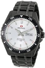 Precimax PX13202 Vintage Automatic White Dial Black Stainless-Steel Band