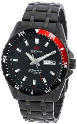 Precimax PX13205 Vintage Automatic Black Dial Black Stainless-Steel Band