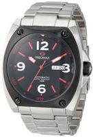 Precimax PX13211 Fortis Automatic Black Dial Silver Stainless-Steel Band