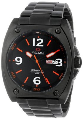 Precimax PX13213 Fortis Automatic Black Dial Black Stainless-Steel Band