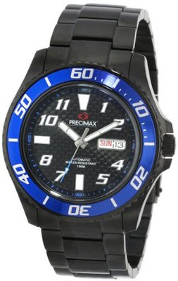Precimax PX13225 Aqua Classic Automatic Black Dial Black Stainless-Steel Band
